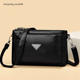 Designer Handbags for Women Soft Leather Envelope Bag Womens New Multi Compartment One Shoulder Crossbody Mothers