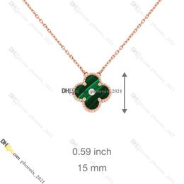 Clover Necklaces Jewellery Designer for Women Diamond Necklace Titanium Steel 18K Gold-Plated Never Fading Non-Allergic, Store/21621802