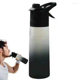 Water Bottles Bottle With Spray Mist 650ml And Sip Misting Portable For Gym Running Biking Workout & Sport