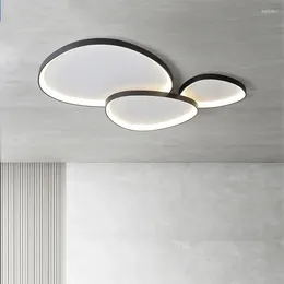 Ceiling Lights Nordic LED Lamp Living Room Restaurant Kitchen Home Decor Chandeliers White Black Lampara Techo Indoor Lighting