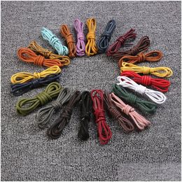 Rope Fashion Wax 18 Colours Elastic 100Cm Outdoor Circar Shoes Ropes Tnt Fedex Ups Drop Delivery Sports Outdoors Snow Accessories Otqiz