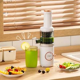 Juicers New Electric Vegetable Juicer Mini Slow Juicer Screw Cold Juicer Patent No Philtre Module PortableL2403