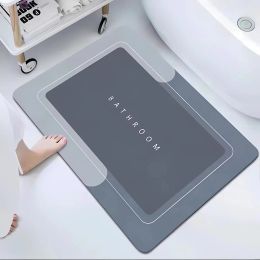 Mats Super Absorbent Bathroom Antislip Mat Diatomaceous Earth Bathroom Mat Bathtub Mat Door Mat Shower Mat Easy To Clean Home