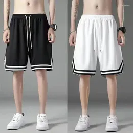Running Shorts Summer Mesh Fabric Men's Clothing Basketball And Football Male Black White Sport Jogging Fitness Sweatpants M-3XL