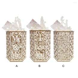 Party Supplies Easy To Assemble Wedding Card Box Well-Designed Pattern DIY Souvenir Boxes