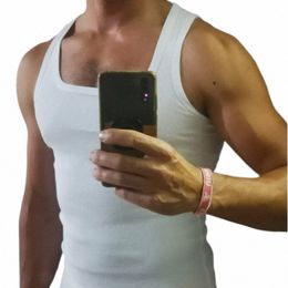 men's Sleevel Slim Fit Vest Gyms Casual Tank Tops Bodybuilding Fitn Summer High Quality undershirt Muscle Singlet Clothes e361#