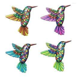 Garden Decorations 1pc Iron Art Hummingbird Home Decor Wall Hanging Hardware Handicraft Pendant Metal Decoration