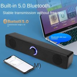 Soundbar Surround 4D Altoparlanti per computer Bluetooth 5.0 Barra audio subwoofer stereo cablata per PC portatile Home Theater TV Altoparlante Aux