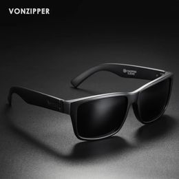 Brand VONZIPPER Men Classic Square Polarised Sunglasses Ultra Light Driving Fishing Shade Outdoor Cycling Sports Eyewear 240314