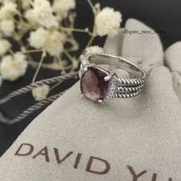 DY Twisted Vintage Band Designer Rings for Women Men with Diamonds 925 Sterling Silver Sunflower Luxury 14K Gold Plating Engagement Gemstone Dy 636