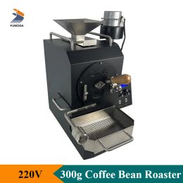 Tools Professional 300g Rotate Drum Coffee Bean Roaster Small Stainless Steel Coffee Bean Roasting Machine Electric Heating Commercial