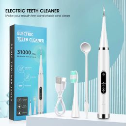 Heads Ultrasonic Dental Scaler 5Speed For Teeth Tartar Stain Tooth Calculus Remover High Frequency Sonic Toothbrush Teeth Cleaner