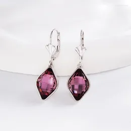 Dangle Earrings Crystals From Austria Women's Hanging For Valentine's Day Jewellery Accessories Geometric Design Earings Gifts