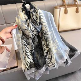 Bandanas Durag Bandanas Durag Luxury Scarf New Winter Warm Pashmina Scarves Women Fashion Silk Hijab For Gift Couple Style Cashmere Shawls Y240