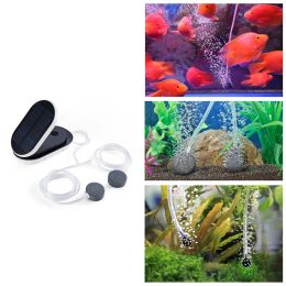 Accessories USB Charging 3modes Solar Powered/DC Charging Oxygenator Water Oxygen Pump Pond Aerator Fish Tank Oxygen Air Compressor Aerator