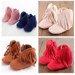 Boots Cute Born Baby Soft Sole Suede Tassel Shoes Infant Boy Girl Toddler Moccasin