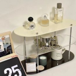 Tools INS Style Storage Rack Acrylic Shelf Bathroom Countertop Cosmetics Display MultiLayer Coffee Cup Holder Desktop Storage Decor