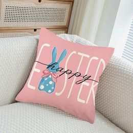 Pillow Home Decor Pillowcase Hidden Zipper Cover Festive Easter Egg Covers Exquisite Seasonal Throw For Spring