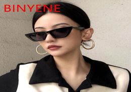 Vintage Rectangle Cat Eye Womens Sunglasses Small Frame Black Shades 2021 Trending Brand Designer Summer Travel Sun Glases UV4003182109