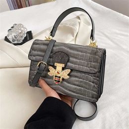 Womens New Single Crossbody Handheld Paint Surface Gradually Changing Skin Pattern High Quality Texture Square 70% Off Online sales