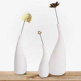 Vases Nordic Ceramic Flower Vase White Flower Arrangement Decoration Vases For Centrepieces For Weddings Living Room Home Decor