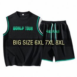 summer Men's Vest Tank Tops Fitn Oversized 5XL 6XL 7XL Plus Size Joggers Sleevel T-Shirt Male Basketball Fi Quick Dry c6Rx#