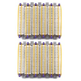 Irons Big Size 48Pcs/Set Salon Nylon Hook Loop Hair Rollers Set Hair Root Perm Rods Bars Curlers With Clips Rubber Bands