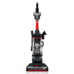 Dirt Devil Multi-surface Rewind+ Bagless Upright Vacuum Cleaner Hine with Cord Rewind, Powerful Suction, Extended Filtration, UD76800V, Black