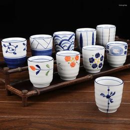 Cups Saucers Japanese Sake Ceramic Cup Coffee Latte Mug Espresso Mugs Afternoon Teacup Household Water Wholesale 1 Pc