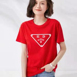 2024 New Luxury Brand Designer T-shirt for Men's and Women's Wear Pure Cotton Round Neck Short Sleeve Logo Letter