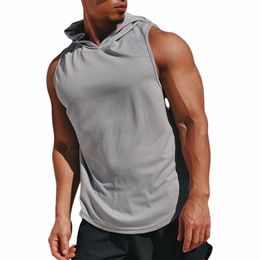 casual Wear Durable Fi Sports Hooded Undershirt Polyester Men Undershirt Round Neck for Outing Y54T#
