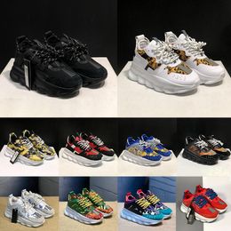 2024 neuer Designer Italien Casual Schuhe Reflexionssneaker Herren Frauen Sneaker Kette Schuh Multi-Farben Wildleder Blumen Blumenschwarz Spotted Pfeile Plaid Trainer 36-45