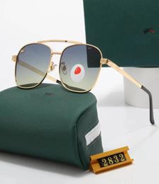Modedesigner Sonnenbrille Luxus Sonnenbrille Damen Herren Frosch Tide Coole Brille Strandbeschattung UV-Schutz polarisiertes Glas8639150