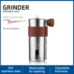 Tools Hand Crank Coffee Maker 304 Stainless Steel Adjustable Bean Mini Portable Manual Grinder New High Quality