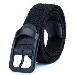 Belts Punch- Korean Version Of Mens Woven And Womens Elastic Canvas Leisure Students Drop Delivery Fashion Accessories Dhq2K