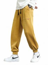 2024 New Autumn Winter Corduroy Sweatpants Men Baggy Joggers Fi Streetwear Loose Casual Harem Pants Plus SIze 8XL a3Mb#