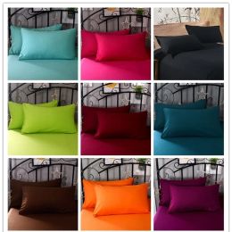 Accessories 2 Pieces 100% Polyester Solid Colour Supersoft Advanced Encryption Fabric Pillowcase 50 * 70cm 70*70cm Various Specifications