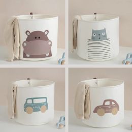 Baskets Foldable Cartoon Storage Basket Felt Large Capacity Toy Organiser Baby Dirty Clothes Storage Container Laundry Basket