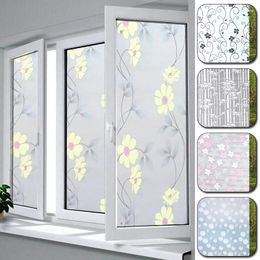 Window Stickers 100 30cm Frosted Opaque Glass Film For Privacy Protection Self-Adhesive Living Room Home Decor
