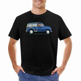 morris Minor Traveller in Trafalger Blue T-Shirt quick drying sports fans t shirts for men graphic 0785#