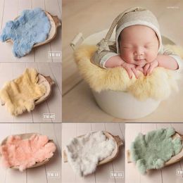 Blankets Born Fur For Baby Pography Props Basket Filler Cushion Blanket