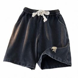 gothic Wed Men Solid Colour Shorts Plus Size Hip Hop Summer Casual Trunks Male Knee Length Short Pants o63C#