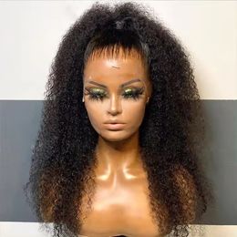 250% density Glueless Full Wigs For Black Women Kinky Curly Lace Front Wigs Raw Peruvian Human Hair Hd Lace Frontal Wigs Human Hair