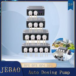 Pumps Jebao Dosing Pump DP4 Peristaltic Automatic Aquarium Water Pump Reef Marine Plant Pet Products Electr Coral Feeder Fishing Tank