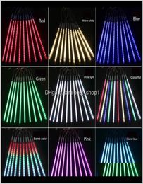 30Cm 8Lampsset Christmas Decorations Lights Meteor Shower Lamp Set Led Bar Decorative Outdoor Waterproof Tube Colored Light Ayasx 6688769