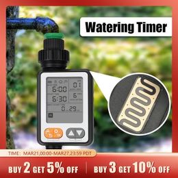 Waterproof Irrigation Controller Battery Operated Multiple Programme Garden Watering Timer Rain Sensor Large Screen Automatic 240322