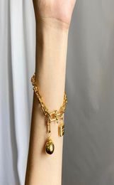 Stainless steel Heart T locks bracelets bangles for Women Fashion Genuine Jewellery rose gold/silver/gold love bangle Enamel Party Gift4746133