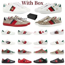 Designer Running Shoes Ace Sneakers Low Mens Womens Shoes High Quality Tiger Embroidered Black White Green Stripes Walking Sneakers 35-44 23