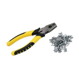 Accessories 600 pcs Nail + 1 pcs Snap Snap Pliers For Assembling The Cage Fastening Tool Pliers Nail Group Cage And Mixed Sales Metal Nail