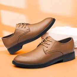 Casual Shoes Arrival Social Footwear Shiny Male Formal Causle Leather Oxford Upscale Luxe Business Flats Fashion Men